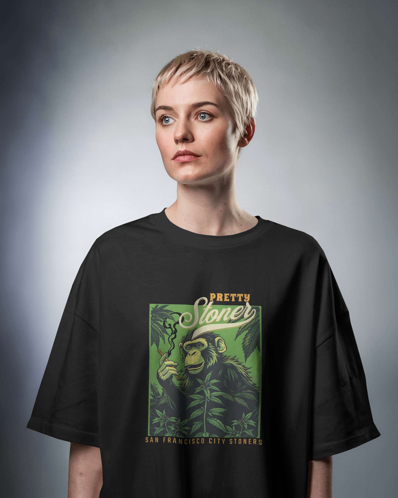 Pretty Stoner Oversized Tee