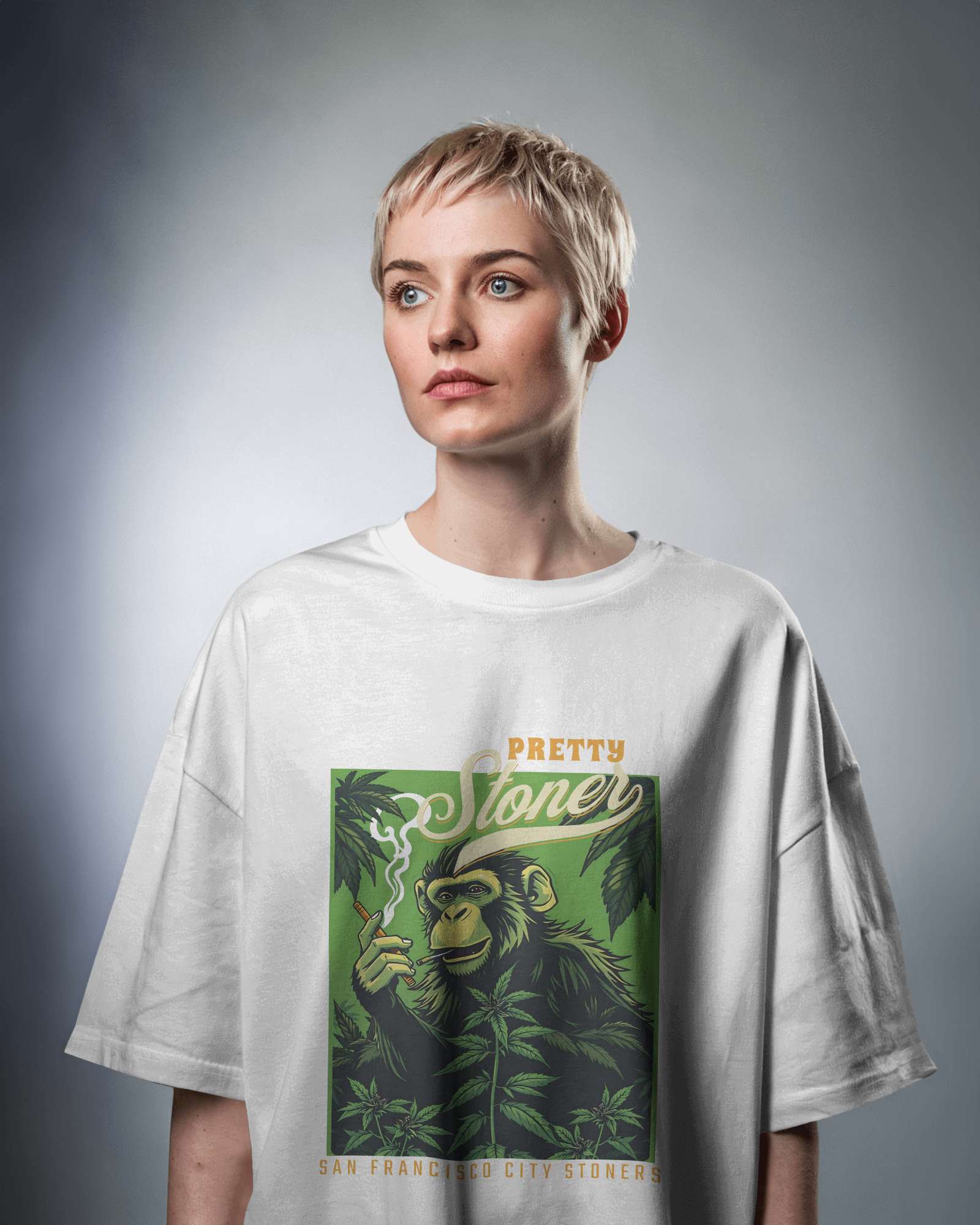 Pretty Stoner Oversized Tee