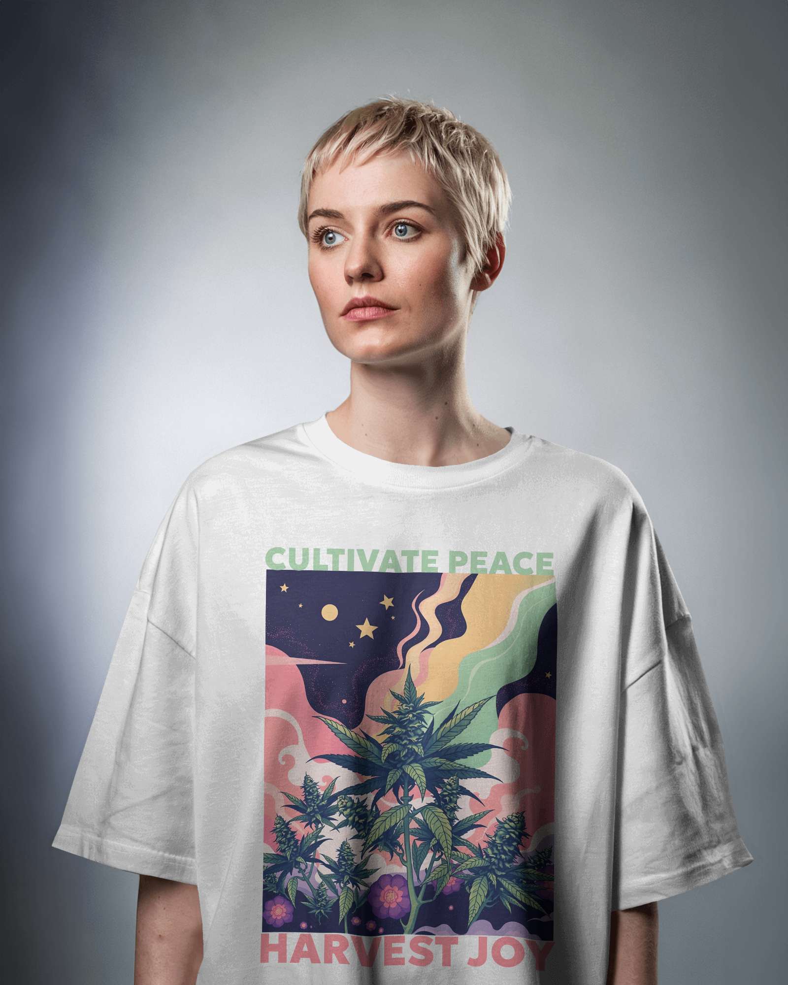 Cultivate Peace Oversized Tee