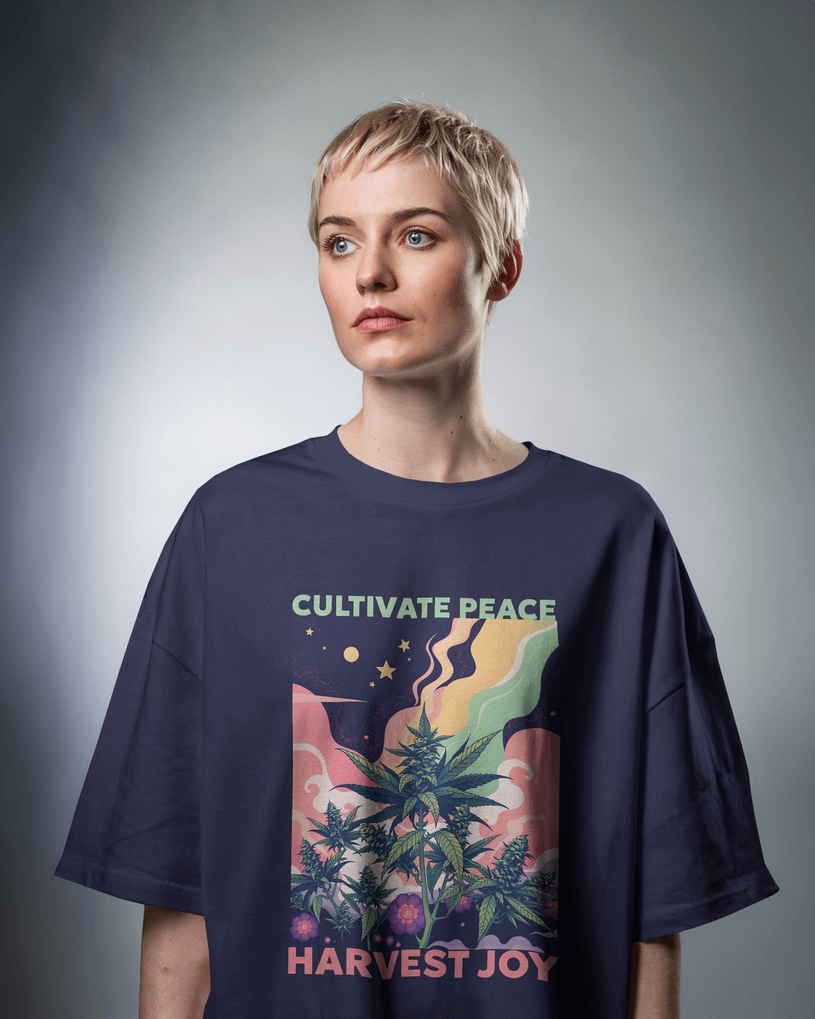 Cultivate Peace Oversized Tee