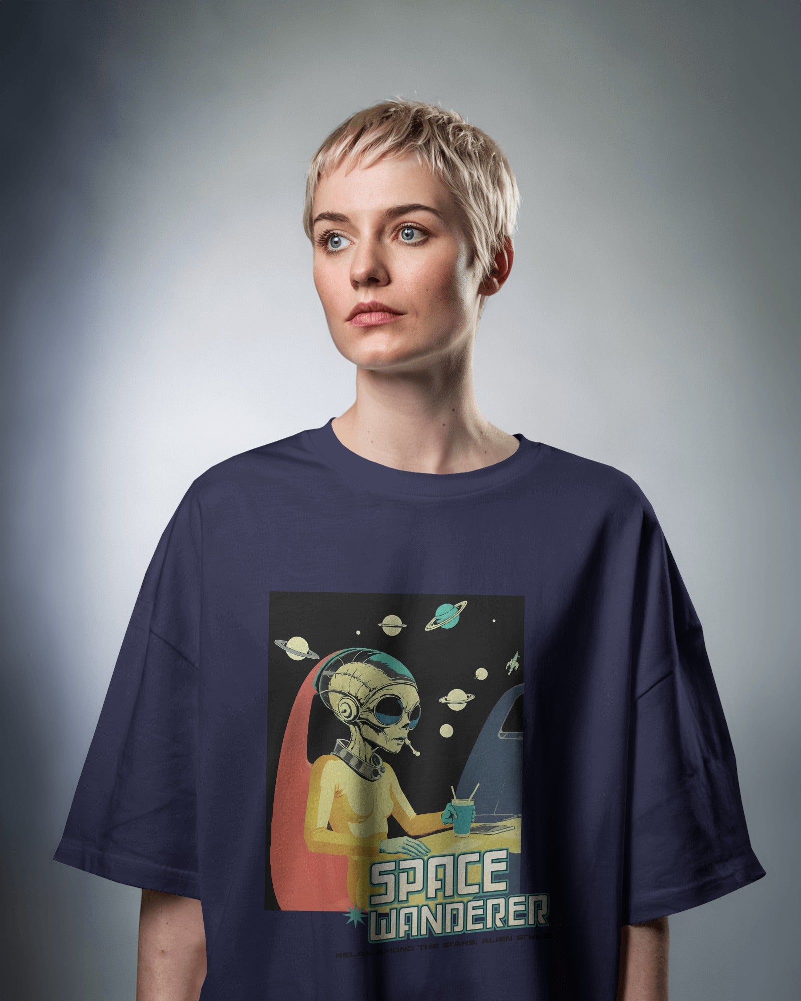 Space Wanderer Oversized Tee