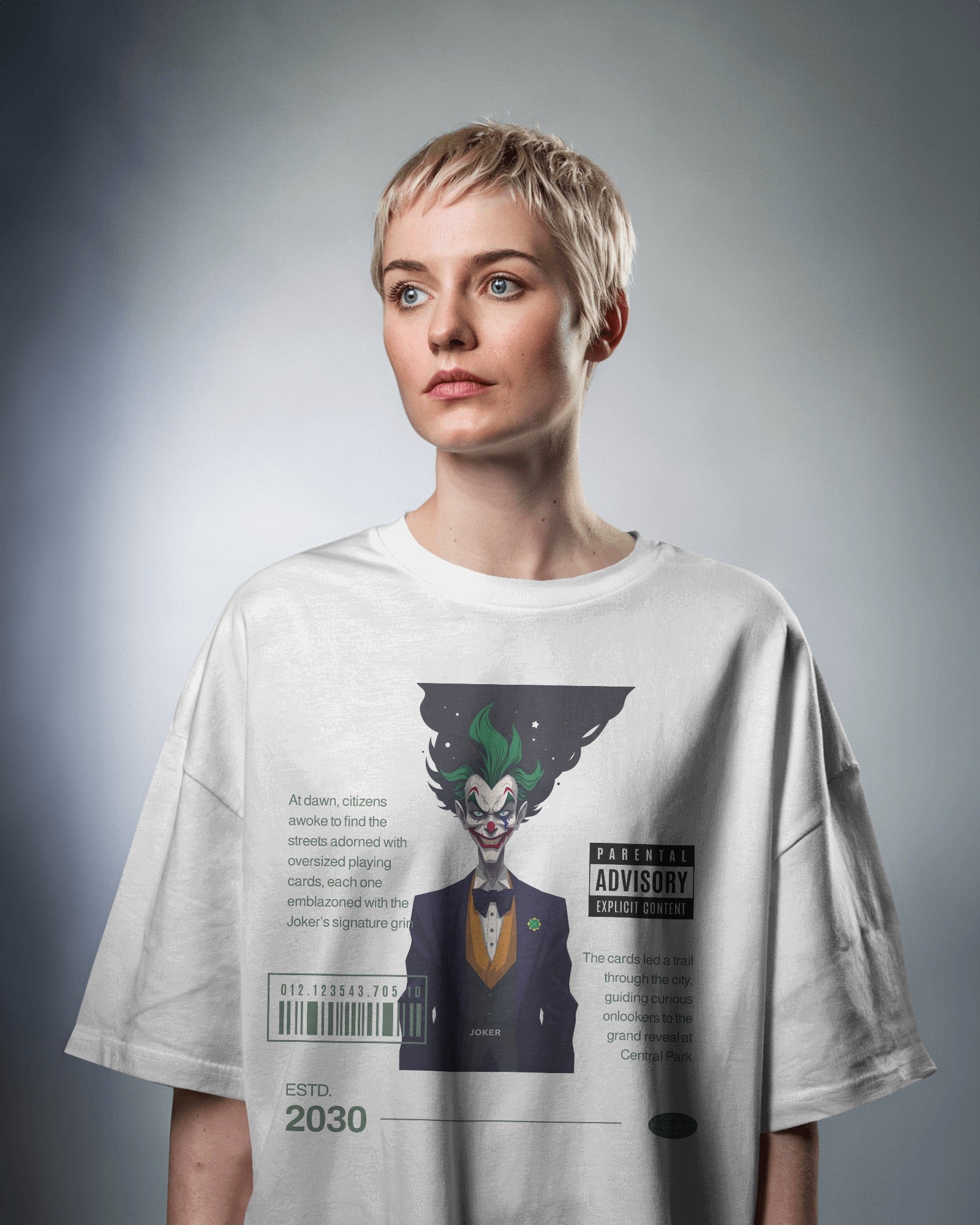 Joker's Grin Oversized Tee