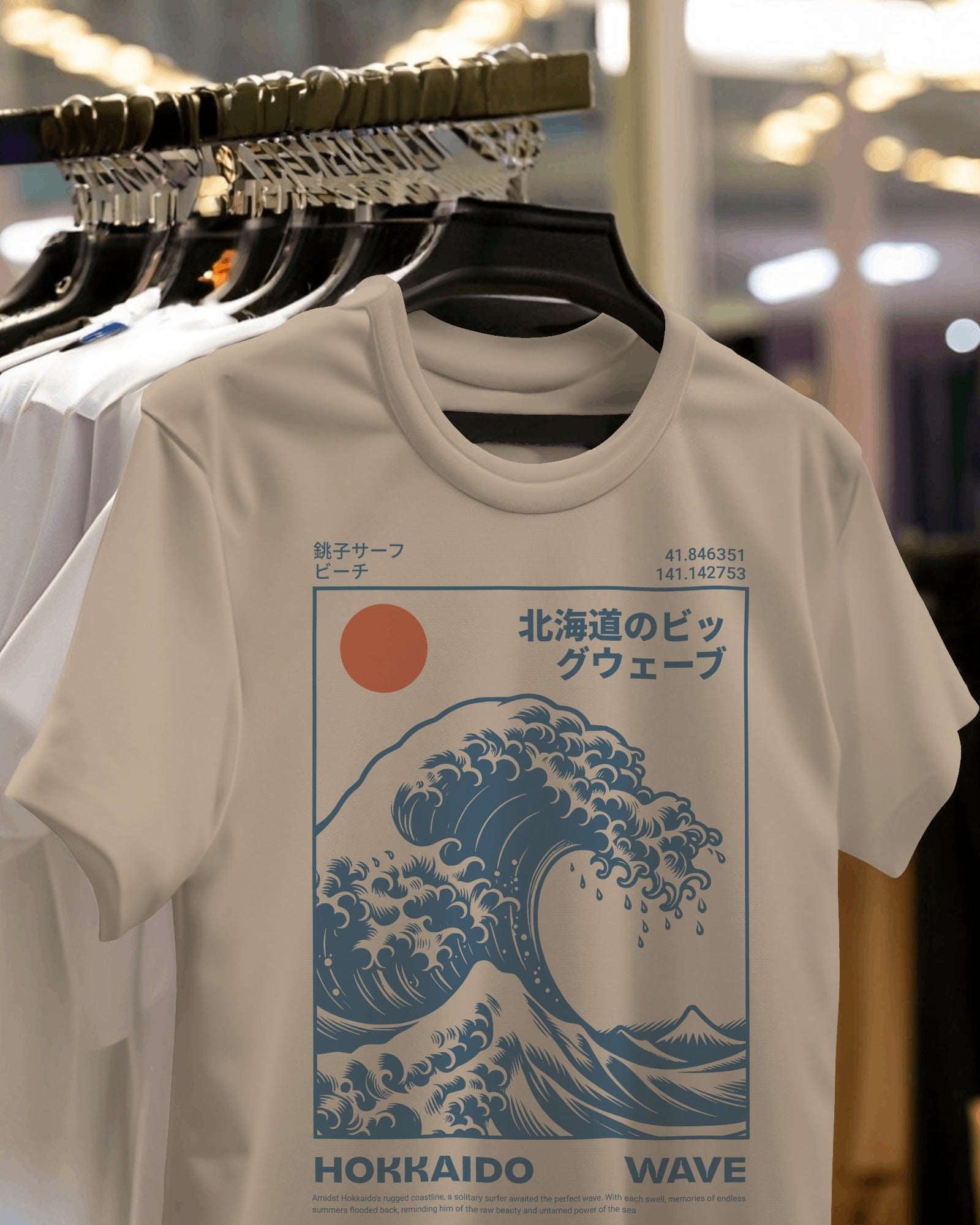 Hokkaido Wave Oversized Tee