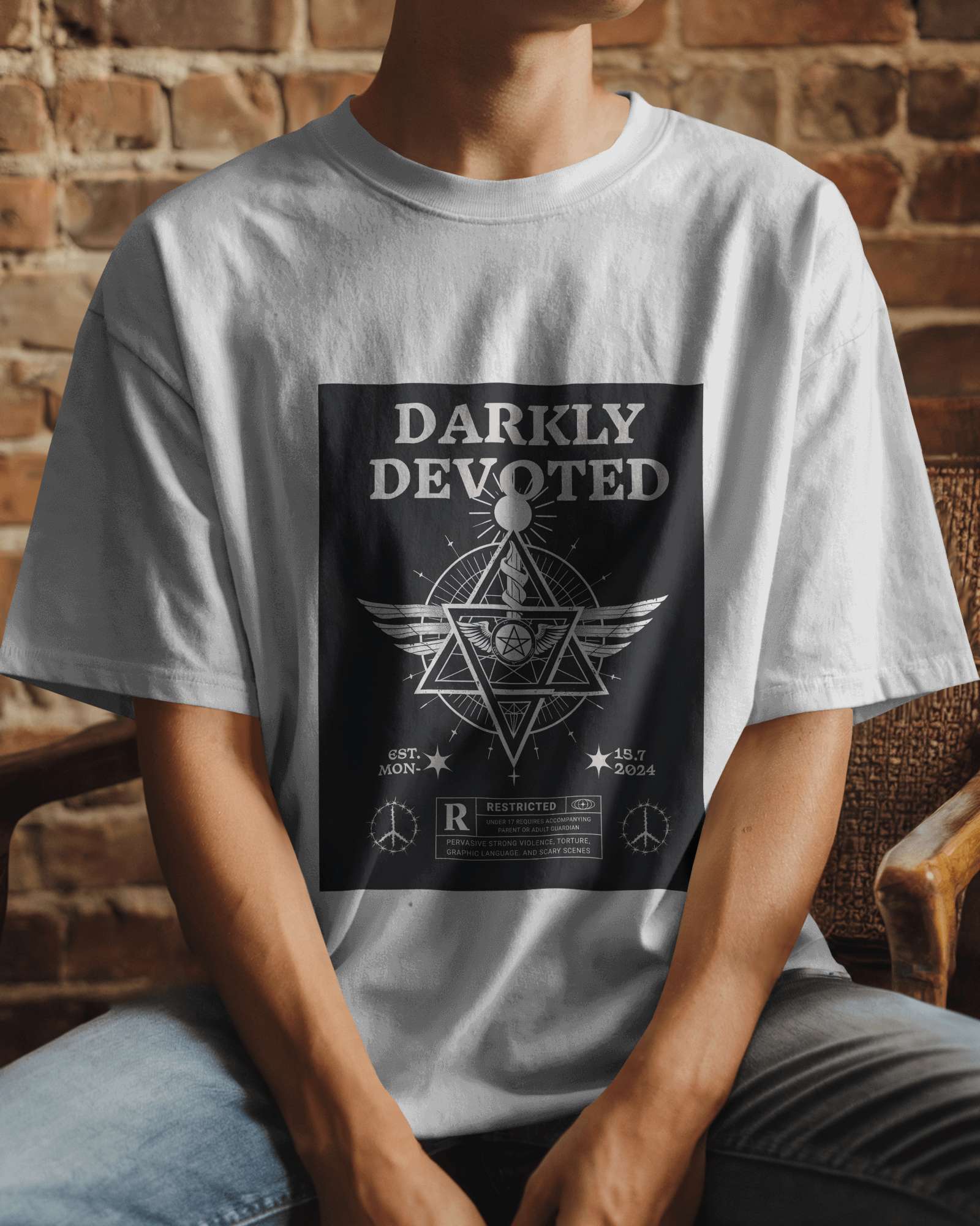 Darkly Devoted Oversized T shirt