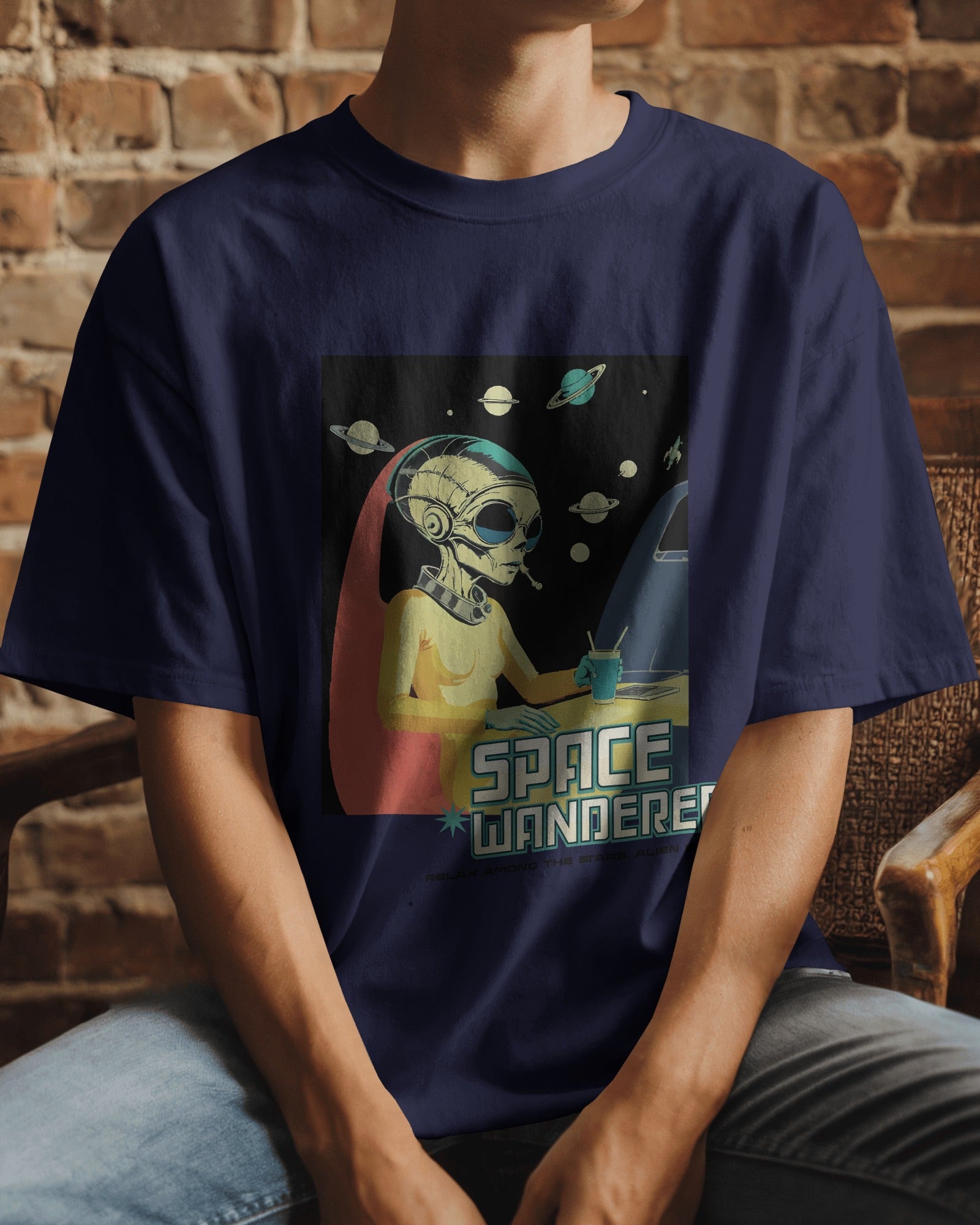 Space Wanderer Oversized Tee