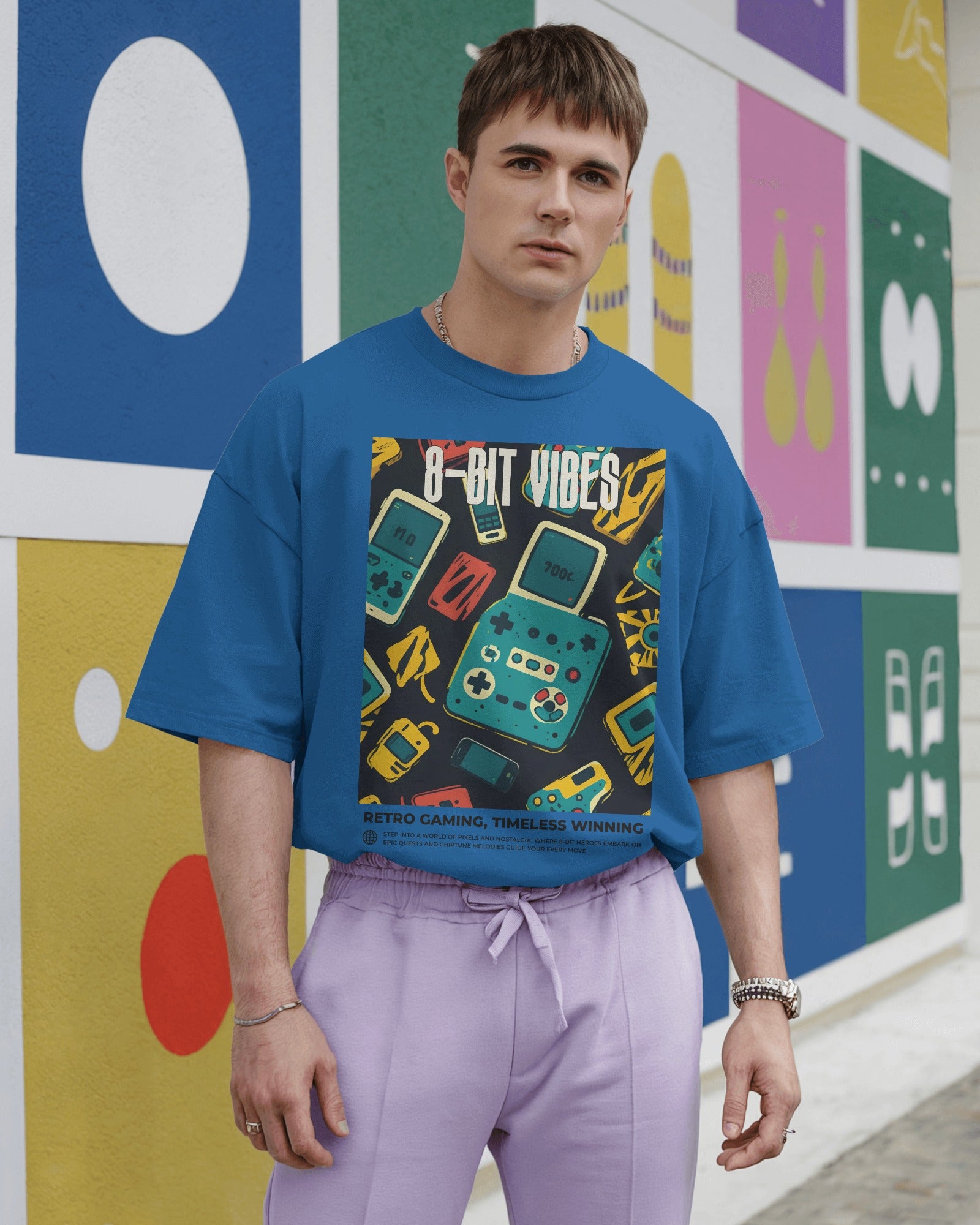 8-BIT VIBES Oversized Tshirt