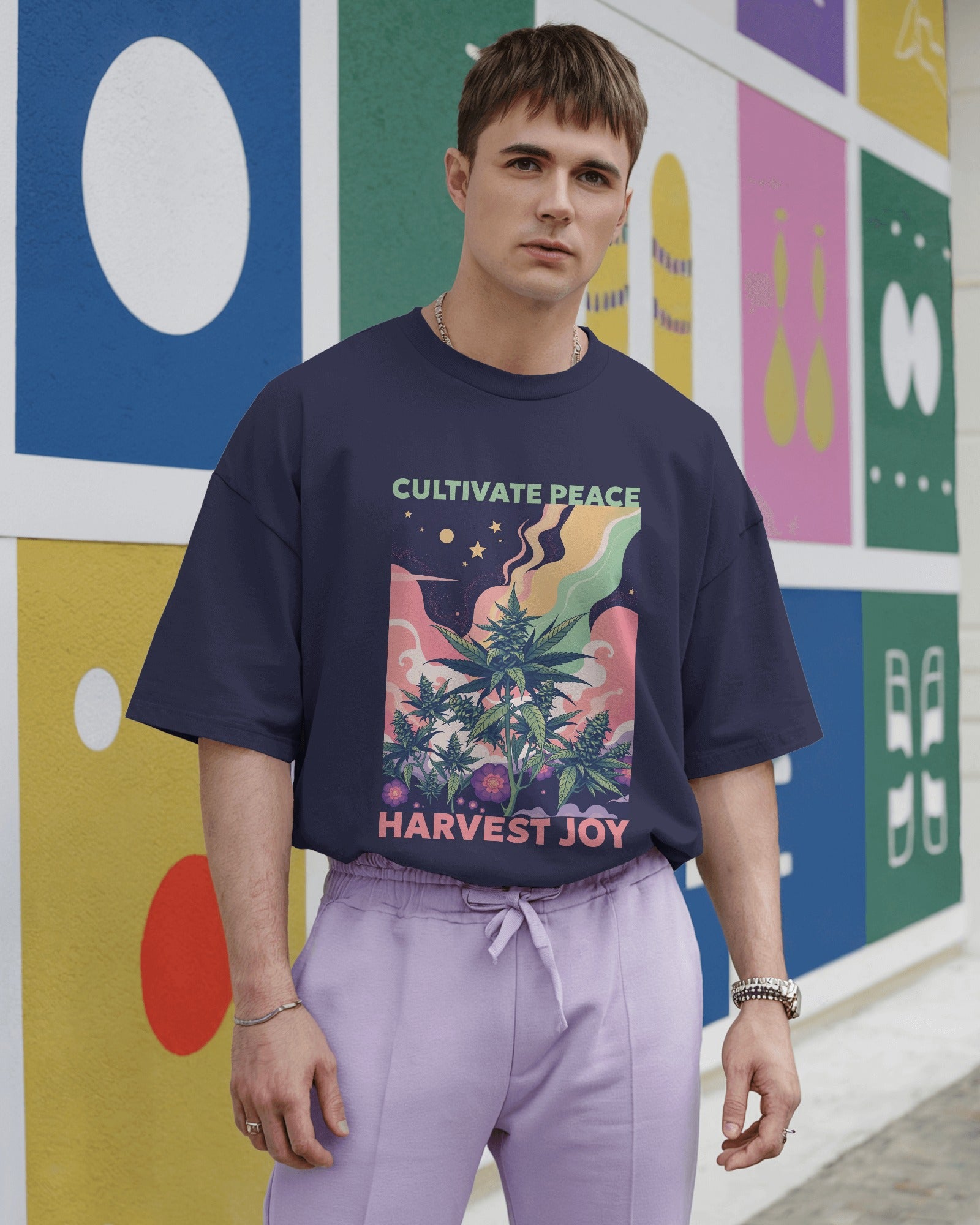 Cultivate Peace Oversized Tee