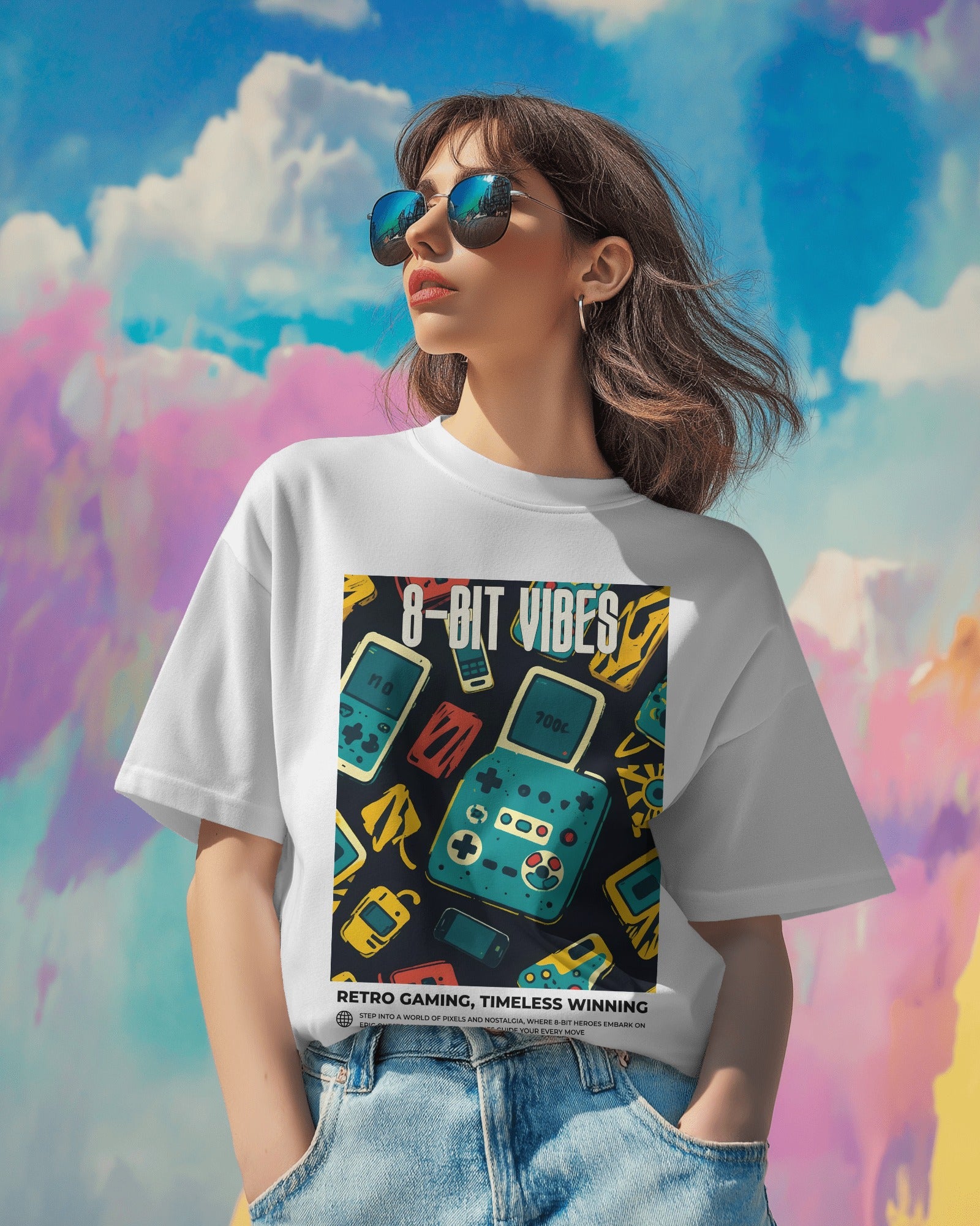 8-BIT VIBES Oversized Tshirt