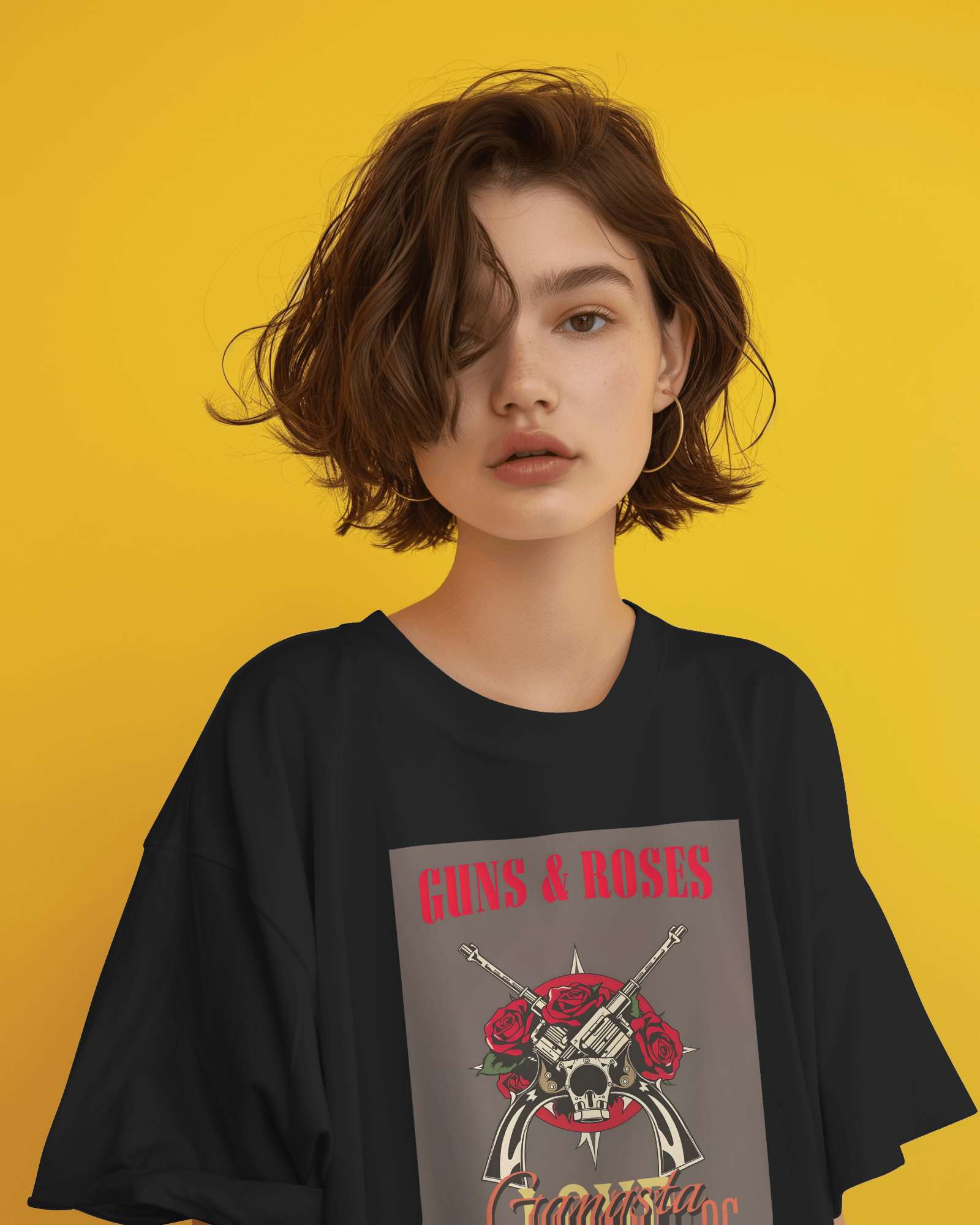 Guns & Roses Oversized Tee