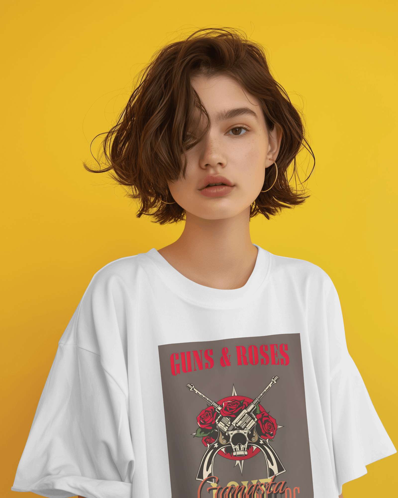 Guns & Roses Oversized Tee